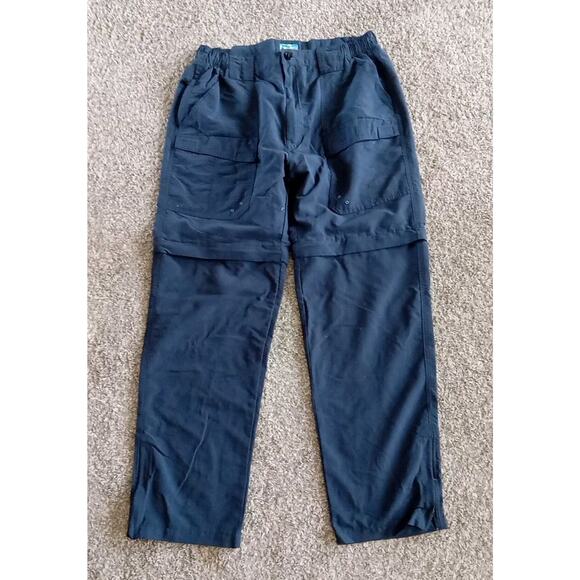 World Wide Sportsman Other - World Wide Sportsman Fishing Cargo Convertible Pants Blue Mens Size L /32 36x32